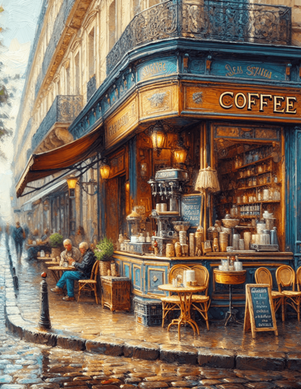 Coffee Corner (Oil Painting)