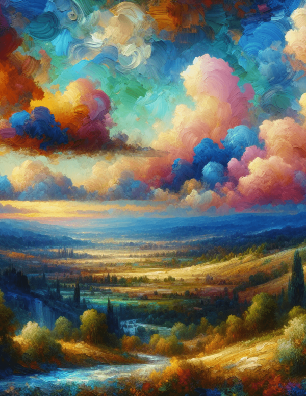 Colorful Skys (Oil Painting)