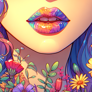 Floral Lips