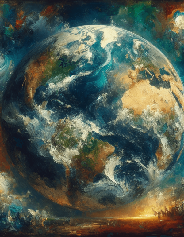 Focus Of Earth (Oil Painting)
