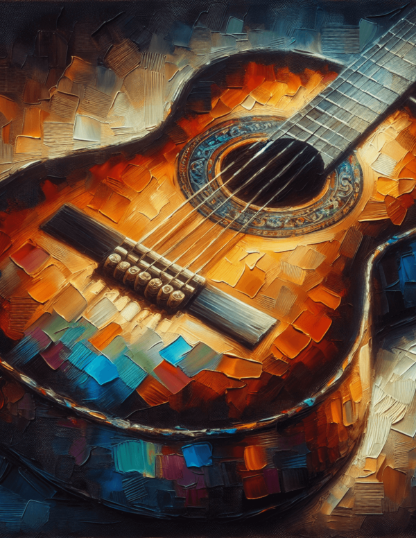 Guitar (Oil Painting)