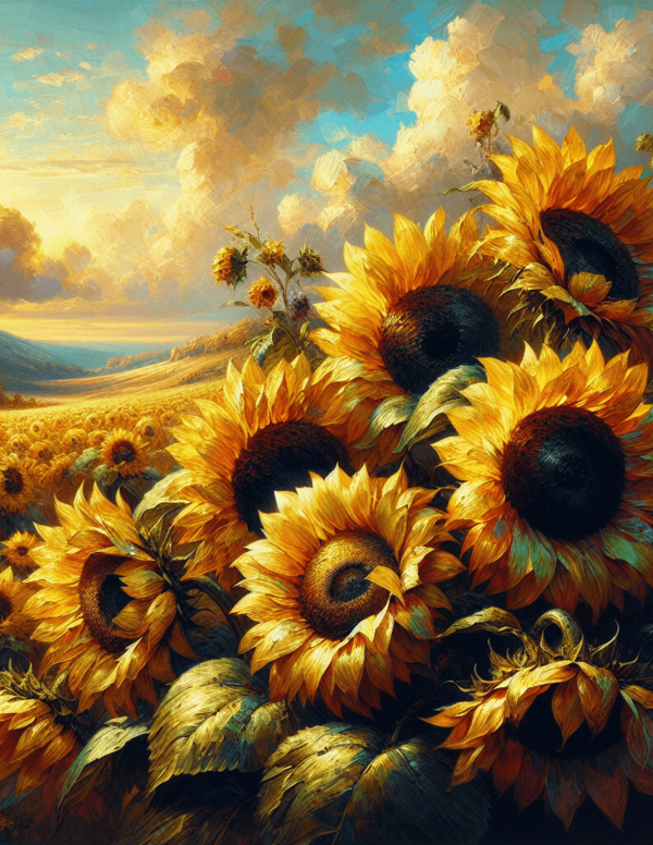 Sunflowers (Oil Painting)