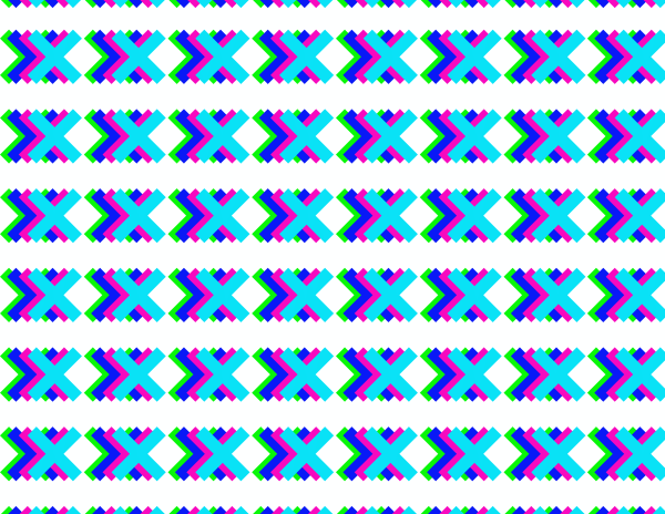 X All Over (Shapes and Colors)