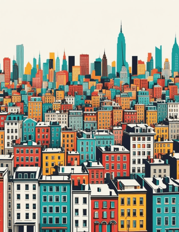 Buildings and Buildings (Pop Art)