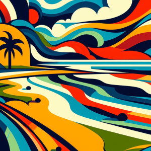 Colored Beach