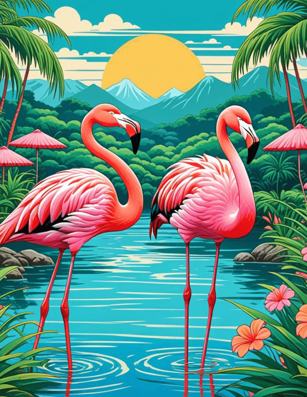 Flamingos (Pop Art)