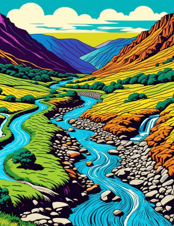 Flow Of The River (Pop Art)