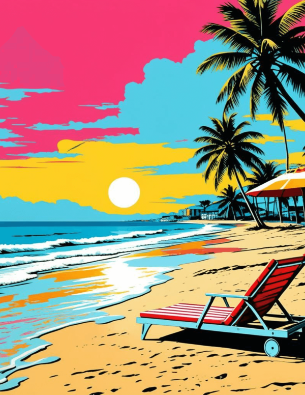 Groovy Beach (Pop Art)