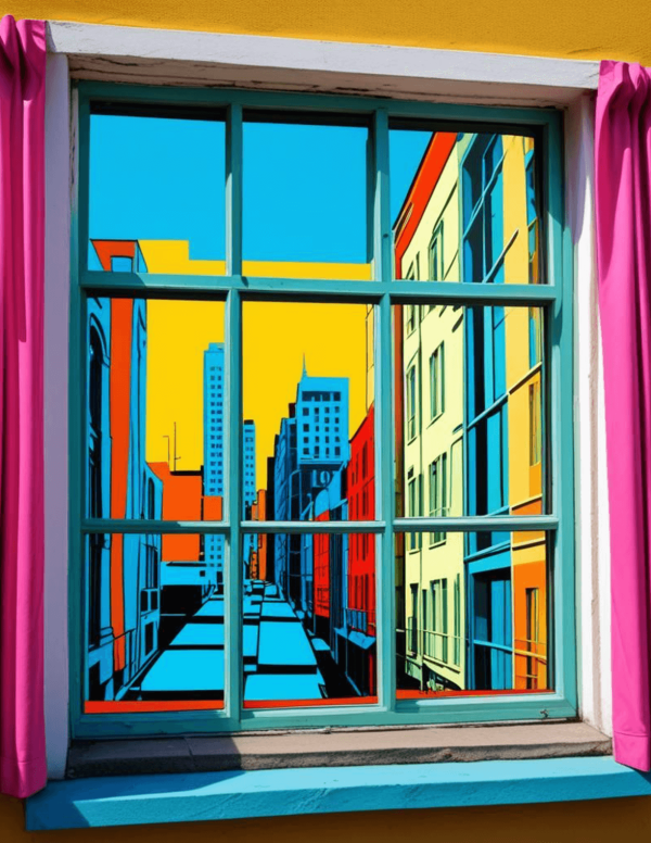 Looking Out The Window (Pop Art)
