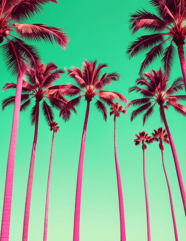 Pink Palms (Pop Art)