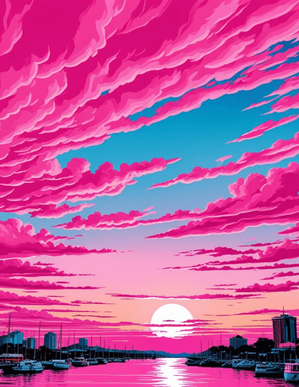 Pink Sky (Pop Art)